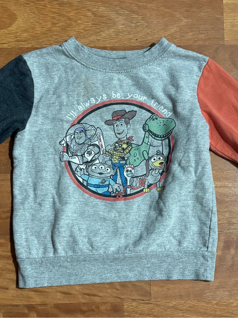 Toy Story Kids Sweatshirt - Woody, Rex, Buzz Lightyear, Forky, Slinky Size 3T